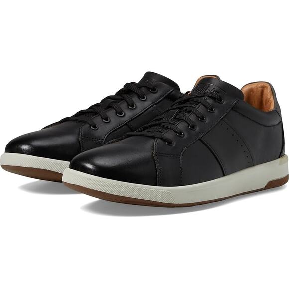Florsheim Mens Crossover Lace to Toe Sneakers US 10.5 M Black Leather NIB - Picture 1 of 12